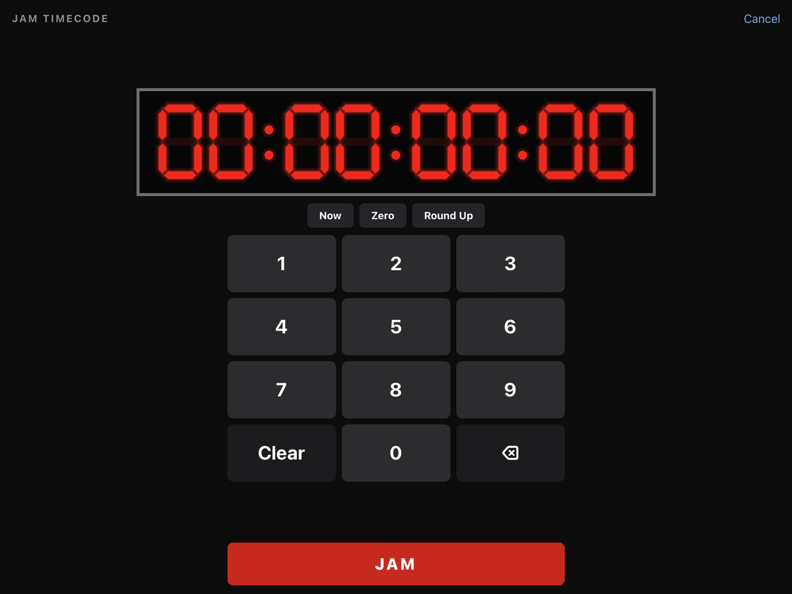 True-Slate JAM timecode keypad