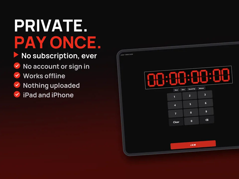 True-Slate on iPad: private, pay once, no subscription